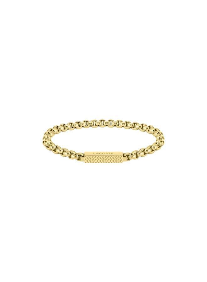 LACOSTE L'Essentiel Collection Chain Bracelet For Men In Yellow Gold - 2040124S - Image 3